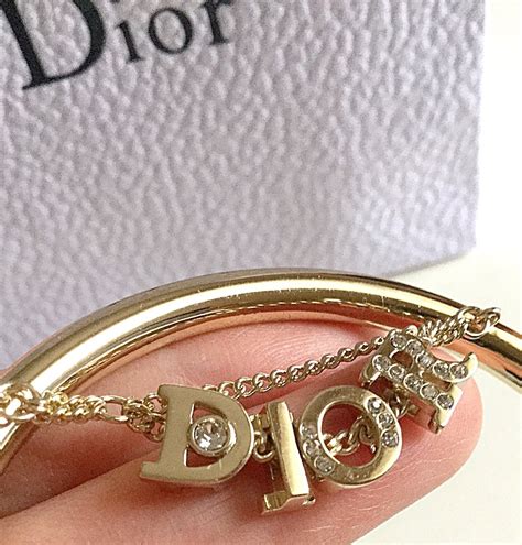 gold dior charm bracelet|genuine christian dior bracelet.